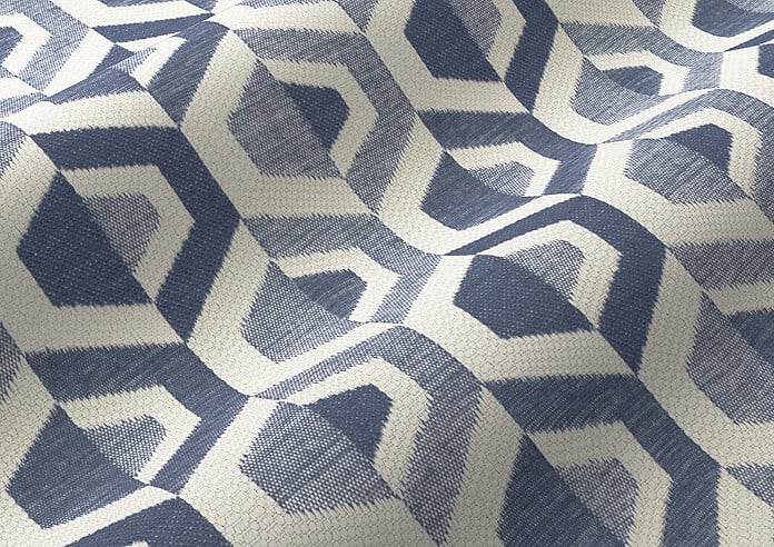 Gusta, Navy - Twist&Fit Roman Blind - Image 4